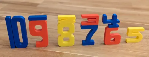 Kit Matemática Montessori: Números de Altura Proporcional