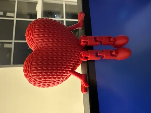 Enfeite De Mesa Coração Estilo Amigurumi Sentado - Namorados
