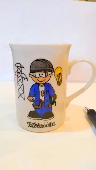 Caneca Personalizada Profissões - Eletricista