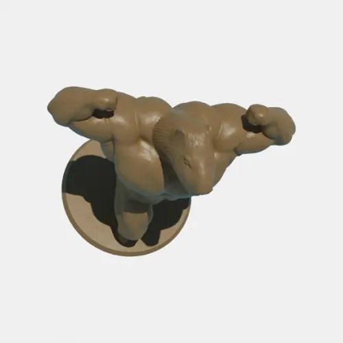 Capivara Bodybuilder - Escultura