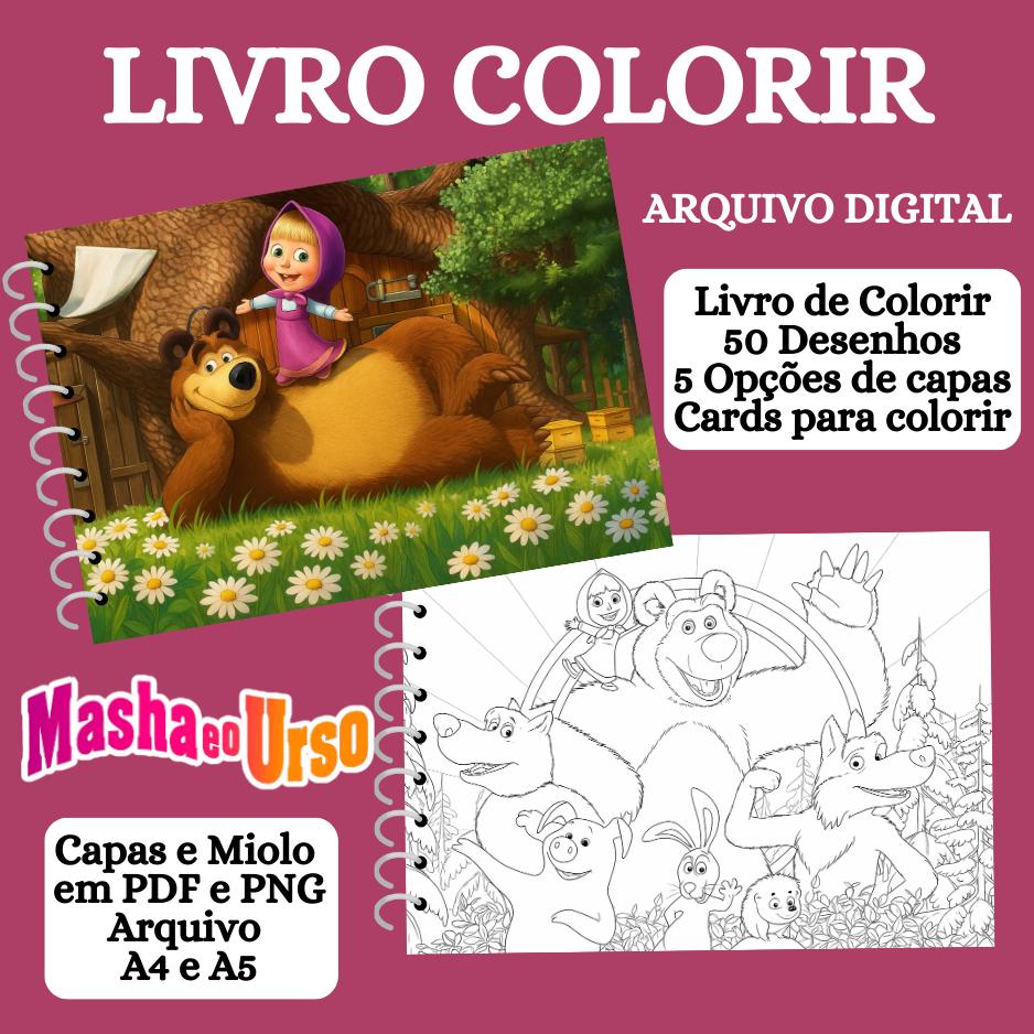 PACK 1 – 20 LIVRINHOS PARA COLORIR - Arquivo PDF para Impressã