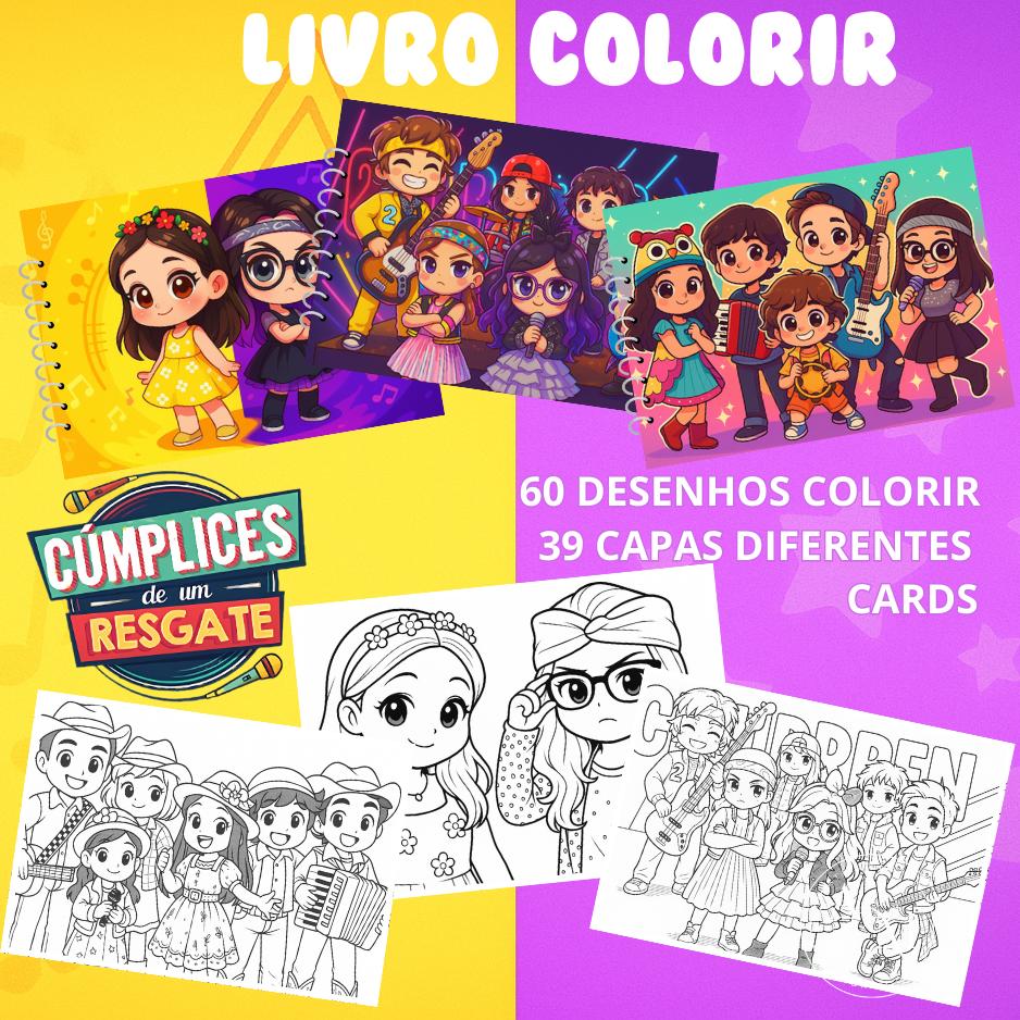 PACK 2 – 20 LIVRINHOS PARA COLORIR - Arquivo PDF para Impressã