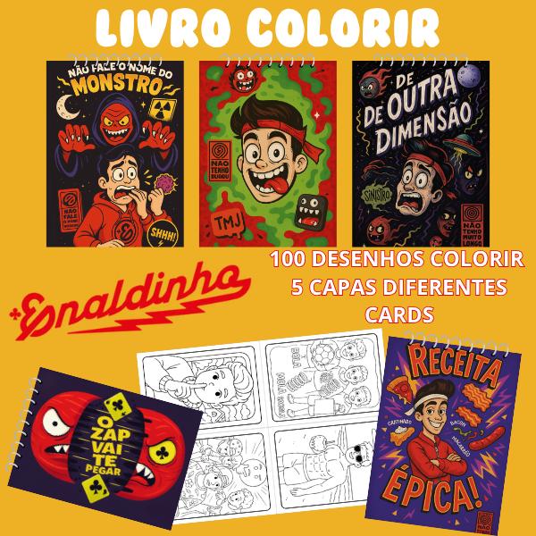 PACK 3 – 20 LIVRINHOS DE COLORIR DE YOUTUBERS - Arquivo PDF par
