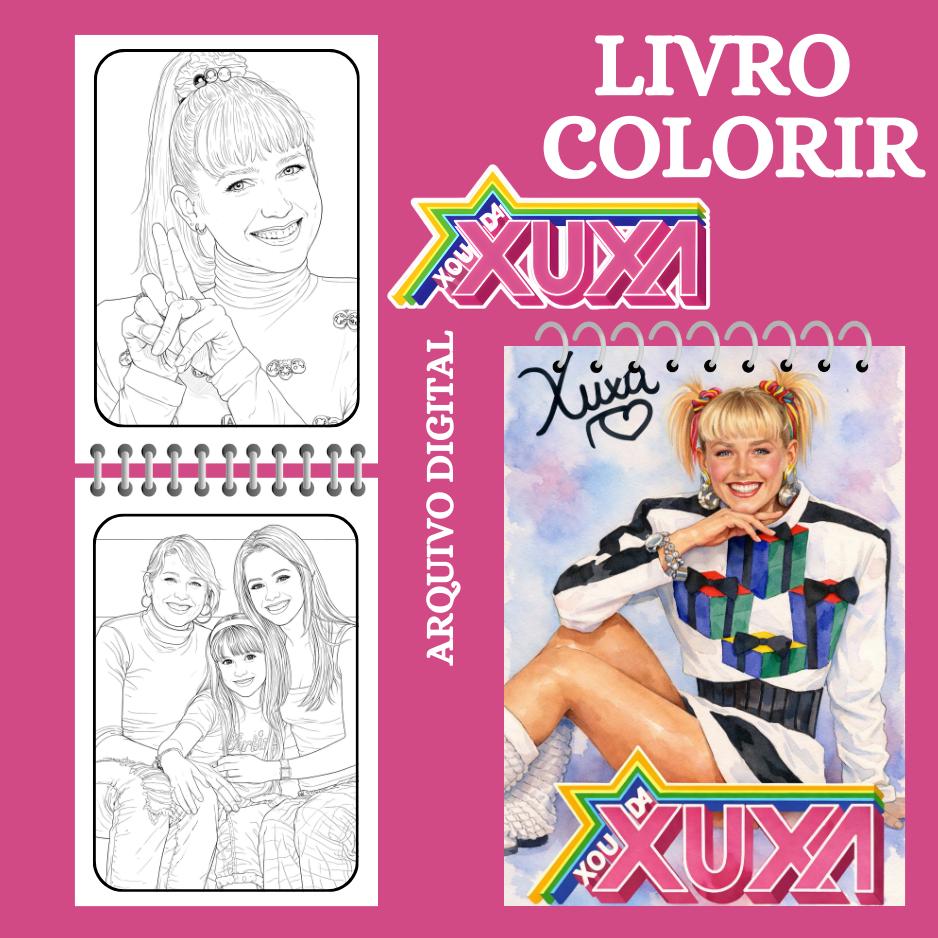 LIVRO DE COLORIR XUXA - Arquivo PDF para Impressão