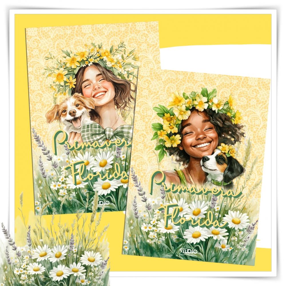 Primavera Florida Capas e Folhas