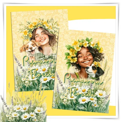 Primavera Florida Capas e Folhas