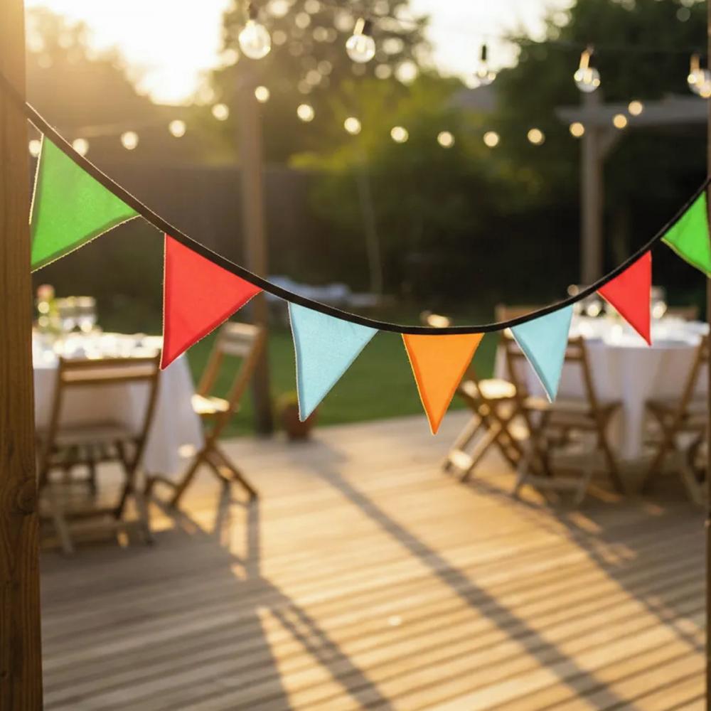 Bandeirinhas em Tecido Mix Microfibra Cores