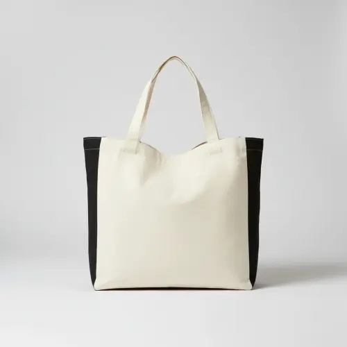 Sacola Maxi Bag Sustentável Crua / preta