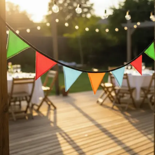 Bandeirinhas em Tecido Mix Microfibra Cores