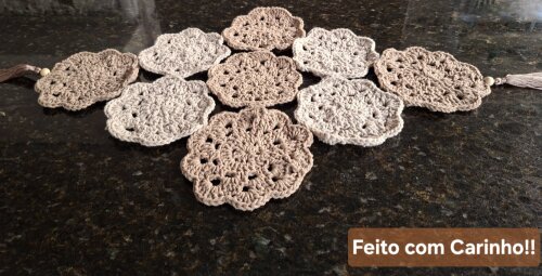 TRILHO DE MESA TURCO CROCHÊ