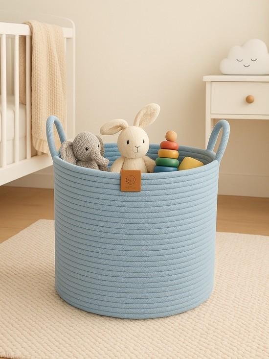 Cesto em corda de algodão