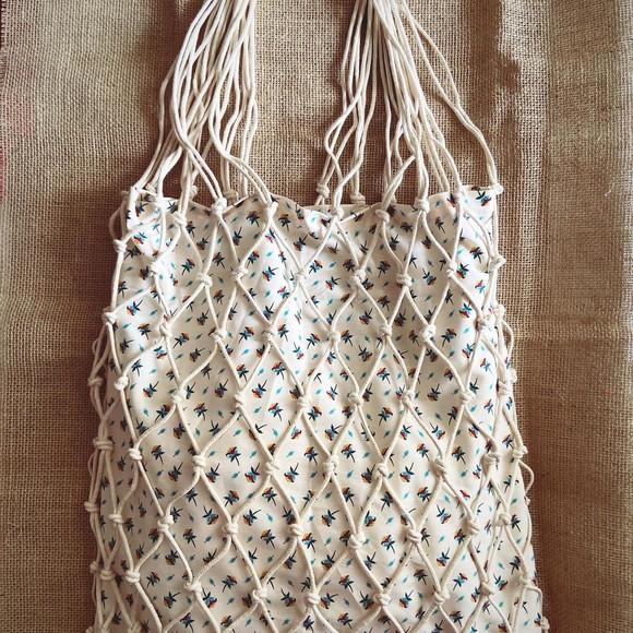 Bolsa de Corda Macramê