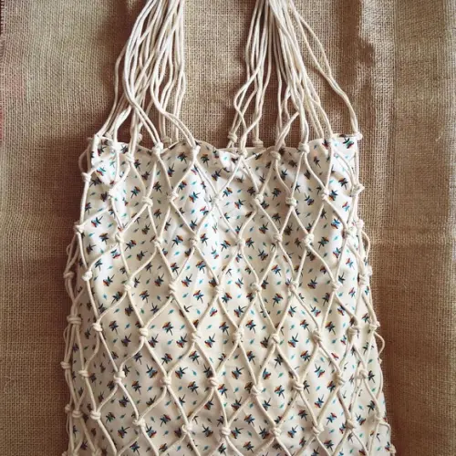Bolsa de Corda Macramê