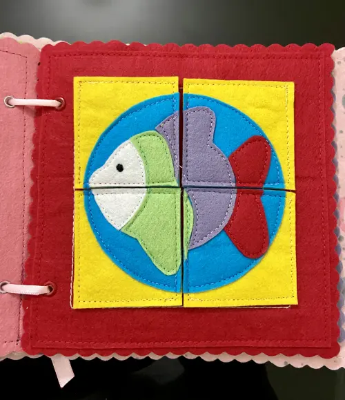 Quiet Book/livro Sensorial do Cachorrinho