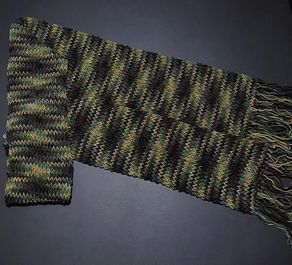 Cachecol verde camuflado mesclado