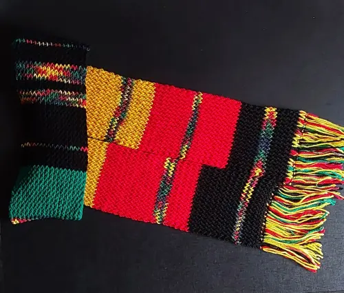 Cachecol cores do Reggae