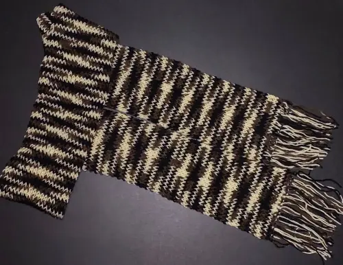 Cachecol marrom mesclado