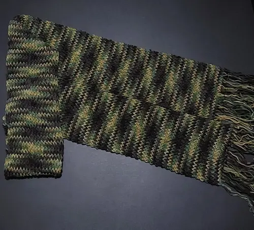 Cachecol verde camuflado mesclado