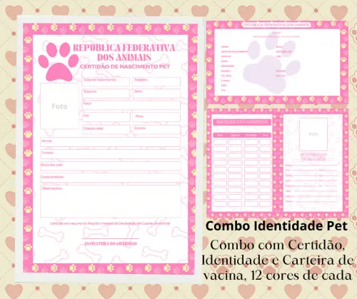 Combo identidade pet