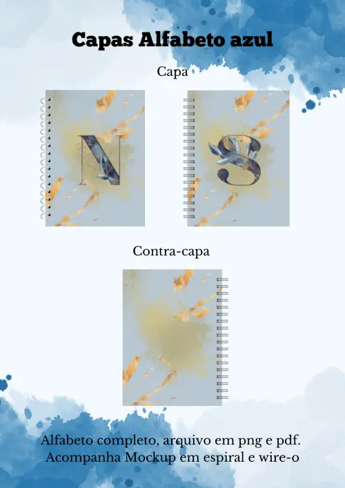 Capa Alfabeto Azul