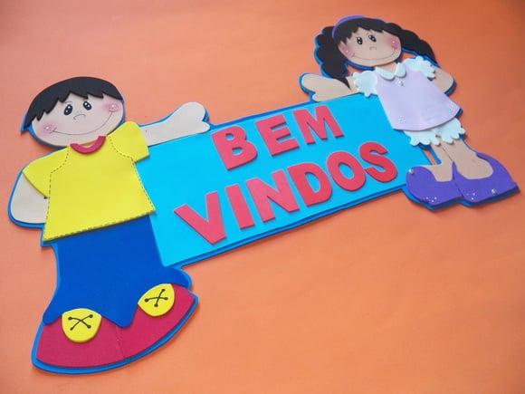 Bem Vindos menina e menino