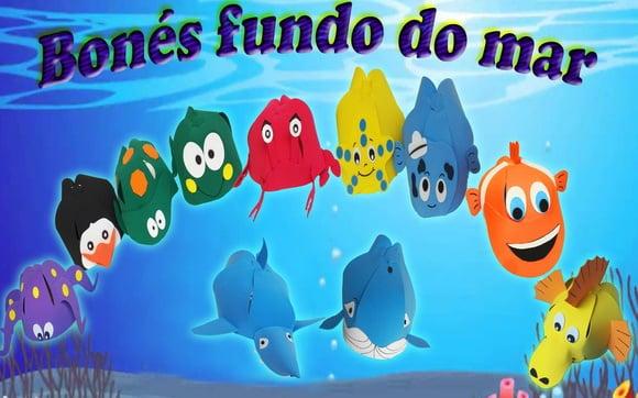 Boné Fundo do Mar em E.v.a