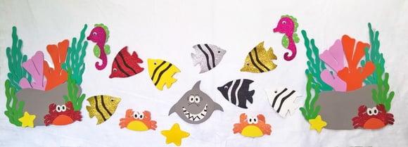 Painel fundo do mar (apliques)