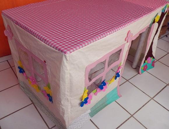 Toalha De Mesa Vira Casinha Borboletas