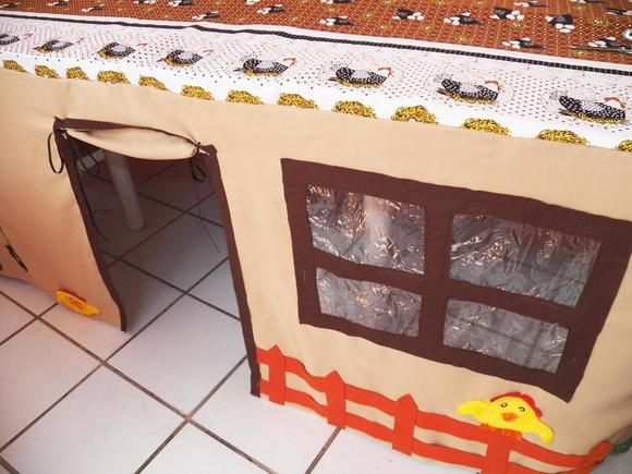 Toalha de Mesa Vira Casinha Fazendinha