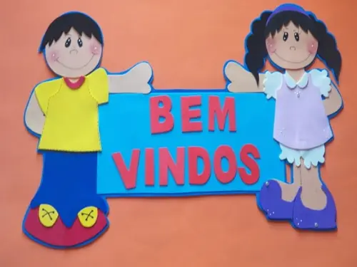 Bem Vindos menina e menino