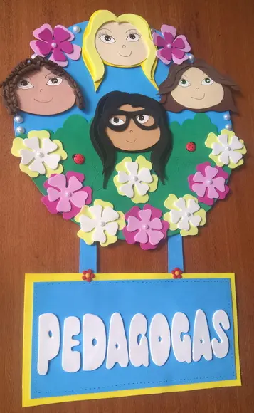 Placa de porta Professor/pedagoga