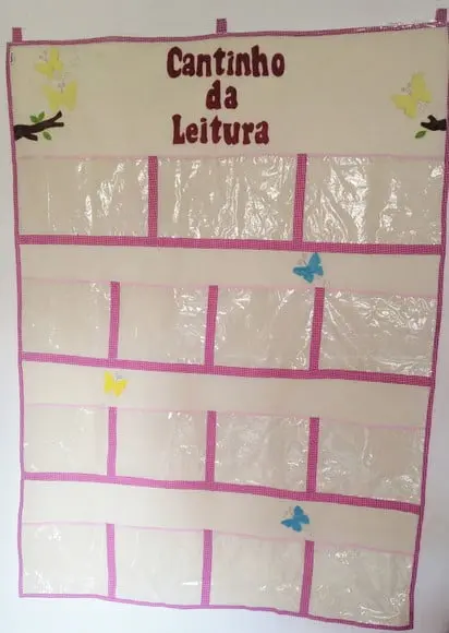 Porta Livros Cantinho da Leitura Borboletas