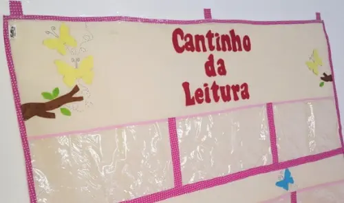 Porta Livros Cantinho da Leitura Borboletas