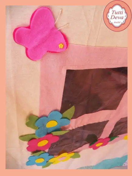 Toalha de mesa vira Casinha