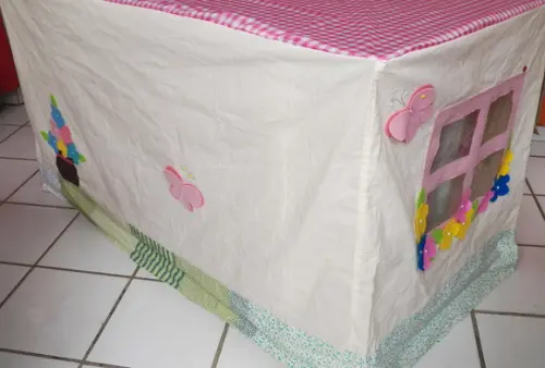 Toalha De Mesa Vira Casinha Borboletas