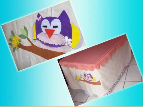 Toalha de Mesa Vira Casinha Corujinha