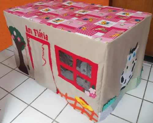 Toalha de Mesa Vira Casinha Fazendinha