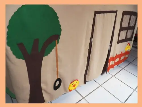 Toalha de Mesa Vira Casinha Fazendinha