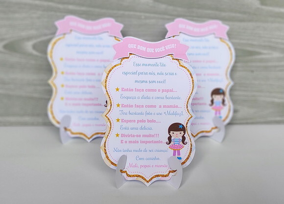 Agradecimento de Mesa Circo Rosa