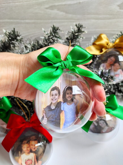 Bola de Natal com Foto