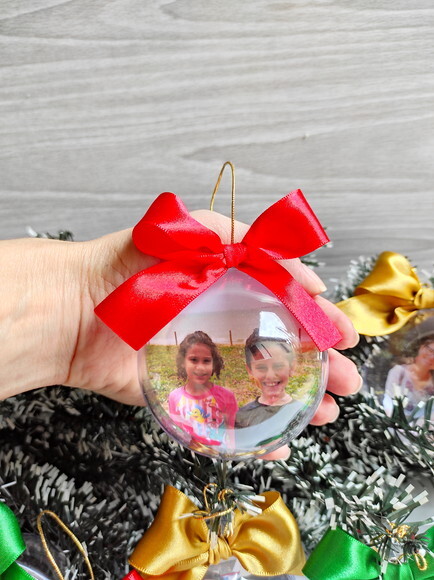 Bola de Natal com Foto