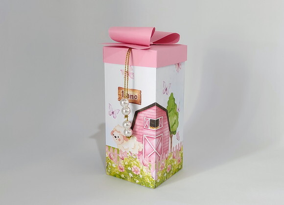 Caixa Shaker Fazendinha Rosa