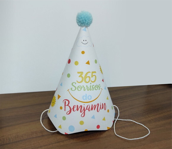 Chapéu de Aniversário 365 Sorrisos