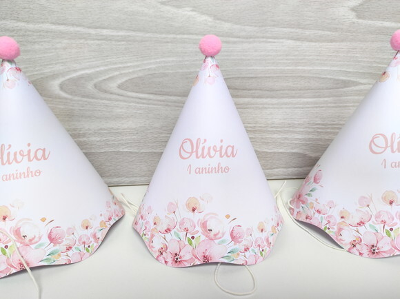 Chapéu de Aniversário Jardim Encantado