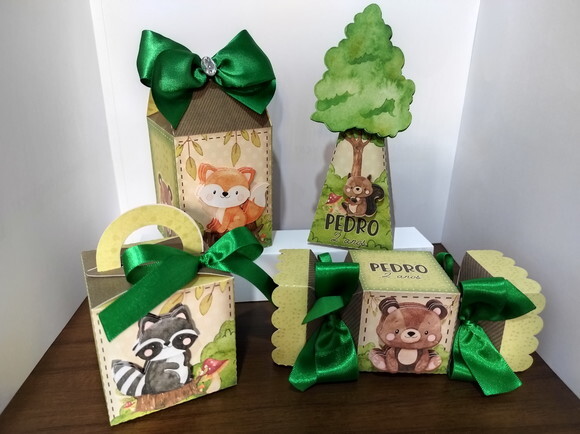 Kit Festa Bosque Encantado 40 Itens
