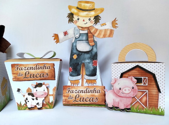 Kit Festa Fazendinha 30 Itens