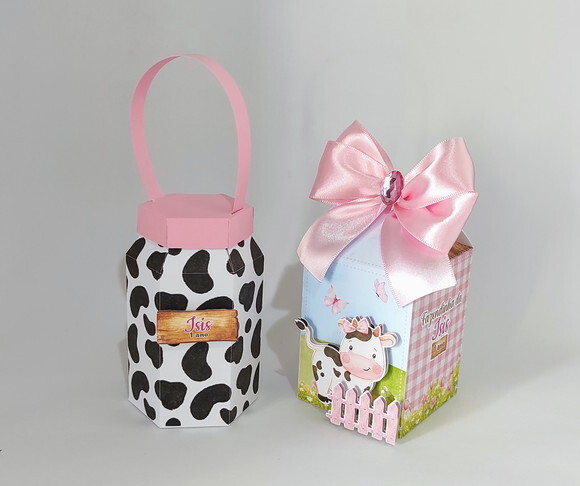 Kit Festa Fazendinha Rosa 20 Itens