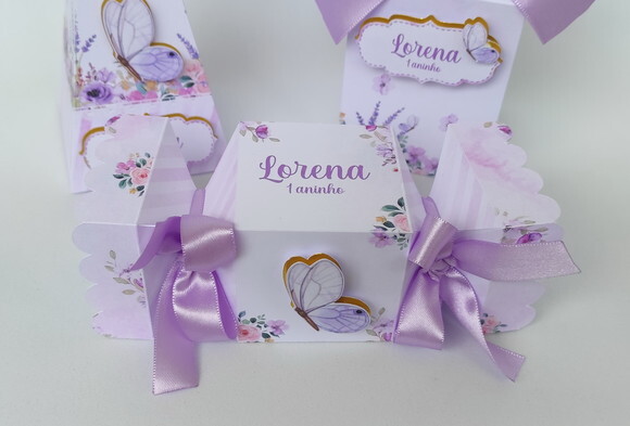 Kit Festa Jardim Encantado Lilás 30 Itens