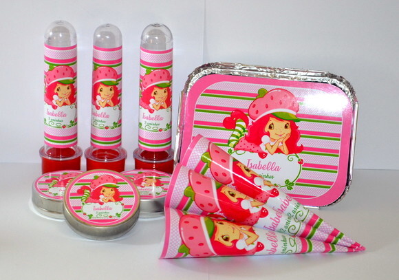 Kit Festa Moranguinho 40 itens