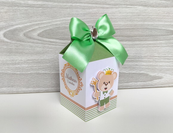 Kit Festa Ursinho Príncipe Verde 20 Itens
